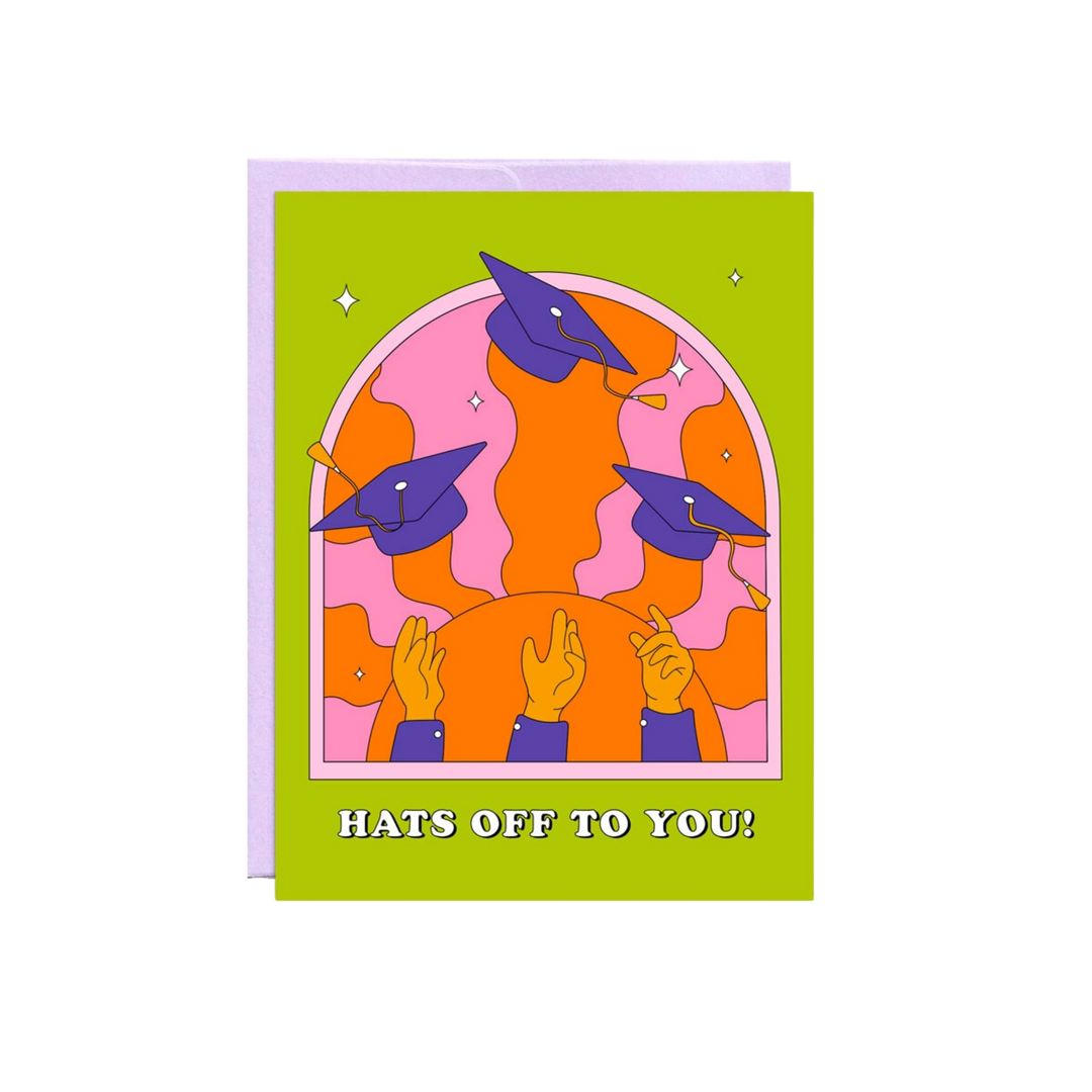 Hats Off To You | Graduation Card