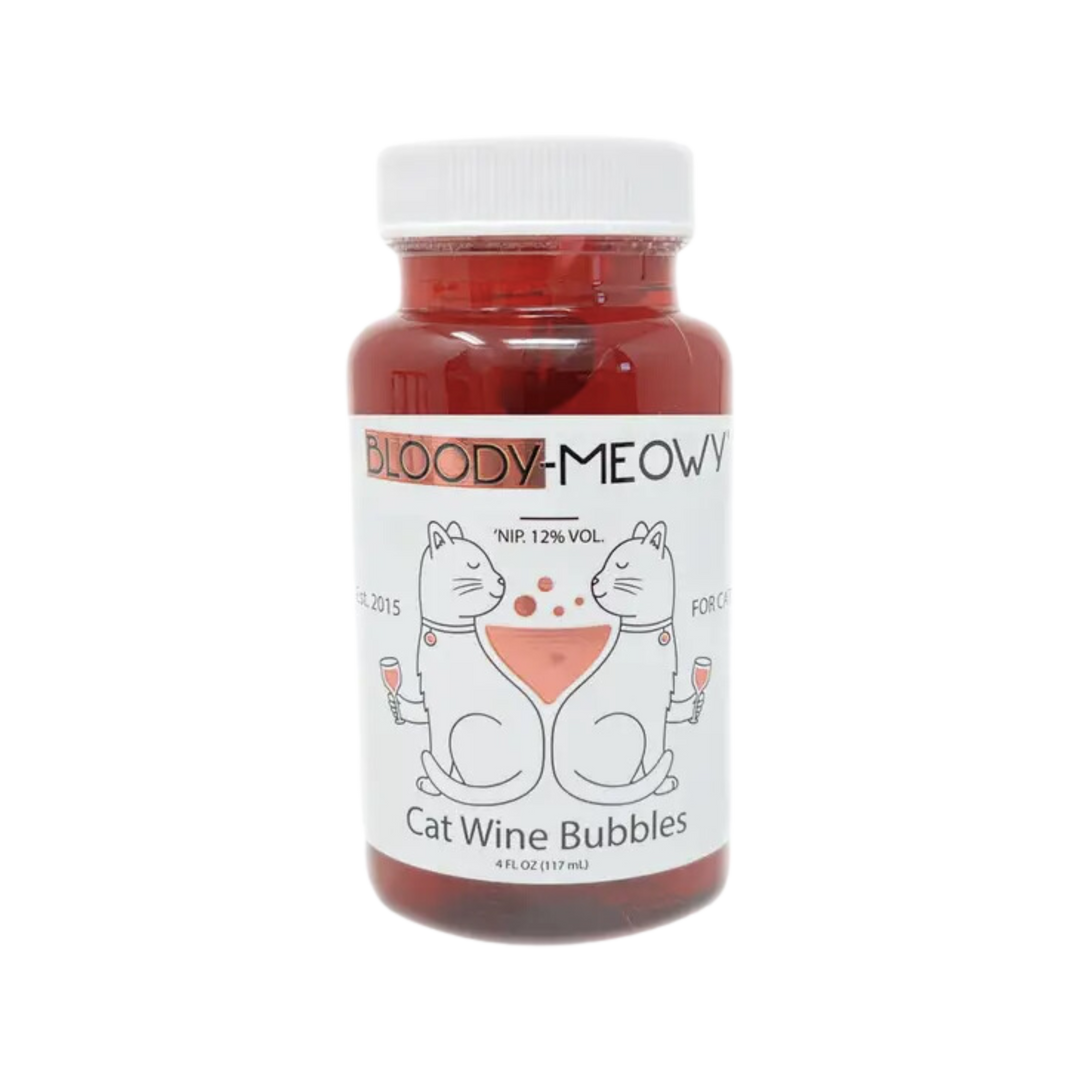 Bloody-Meowy Cat Wine Bubbles
