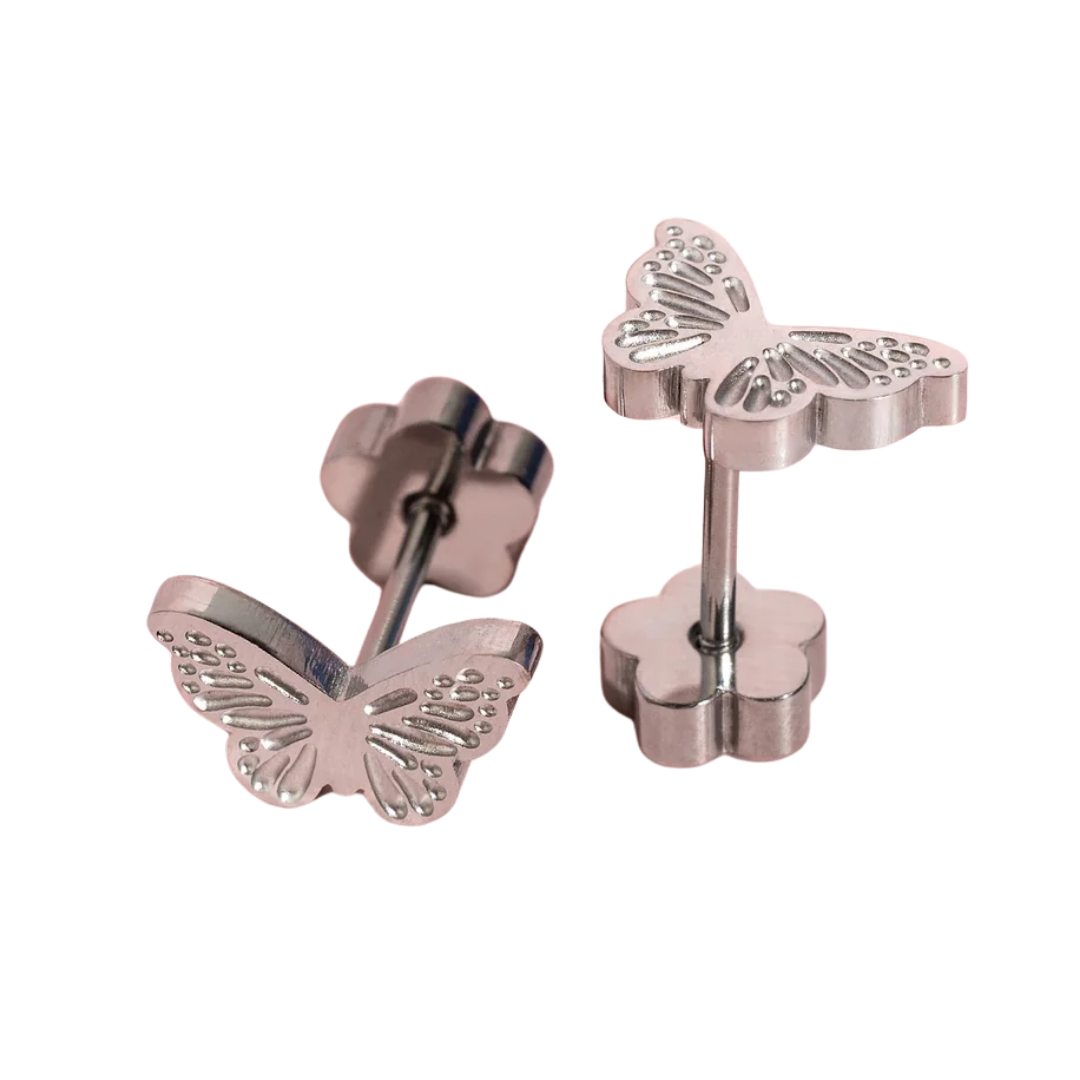 Silver Classic Butterfly Earrings