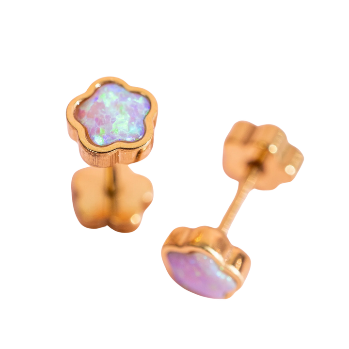 Flower Opal Earrings