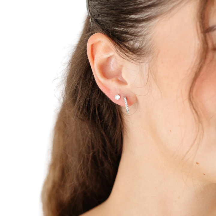 Gem Hoop Earrings