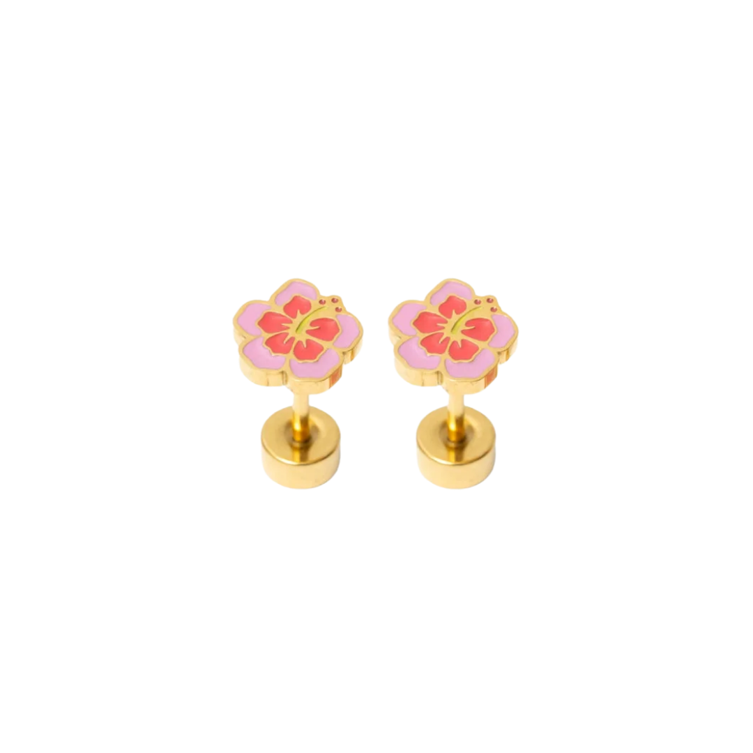 Hibiscus Stud Earrings