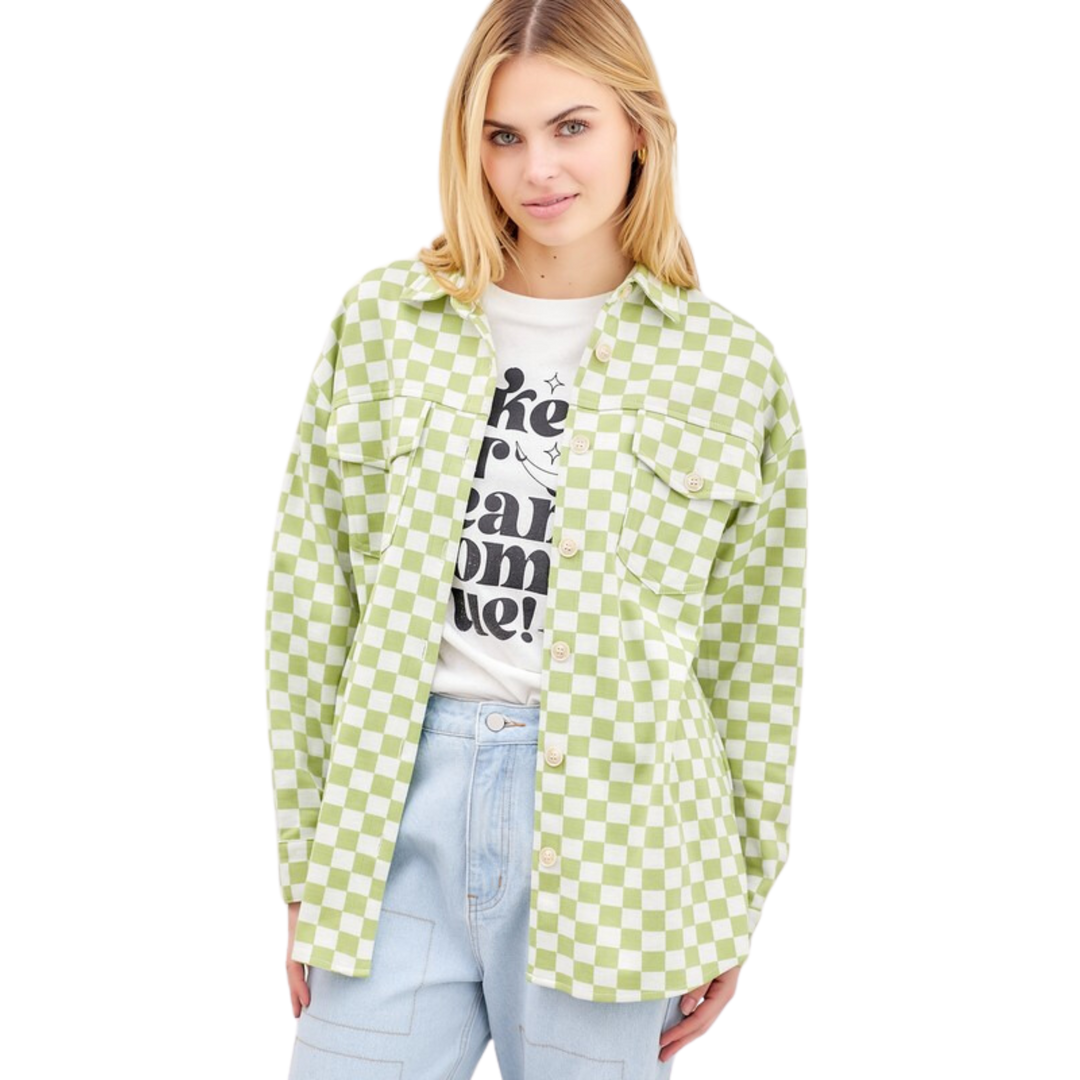 Textured Button Up Jacket