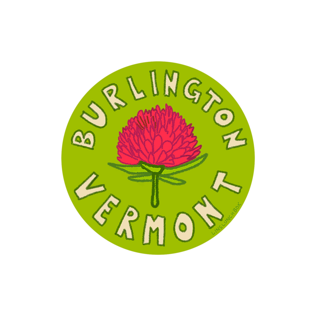 Red Clover Burlington Vermont Sticker