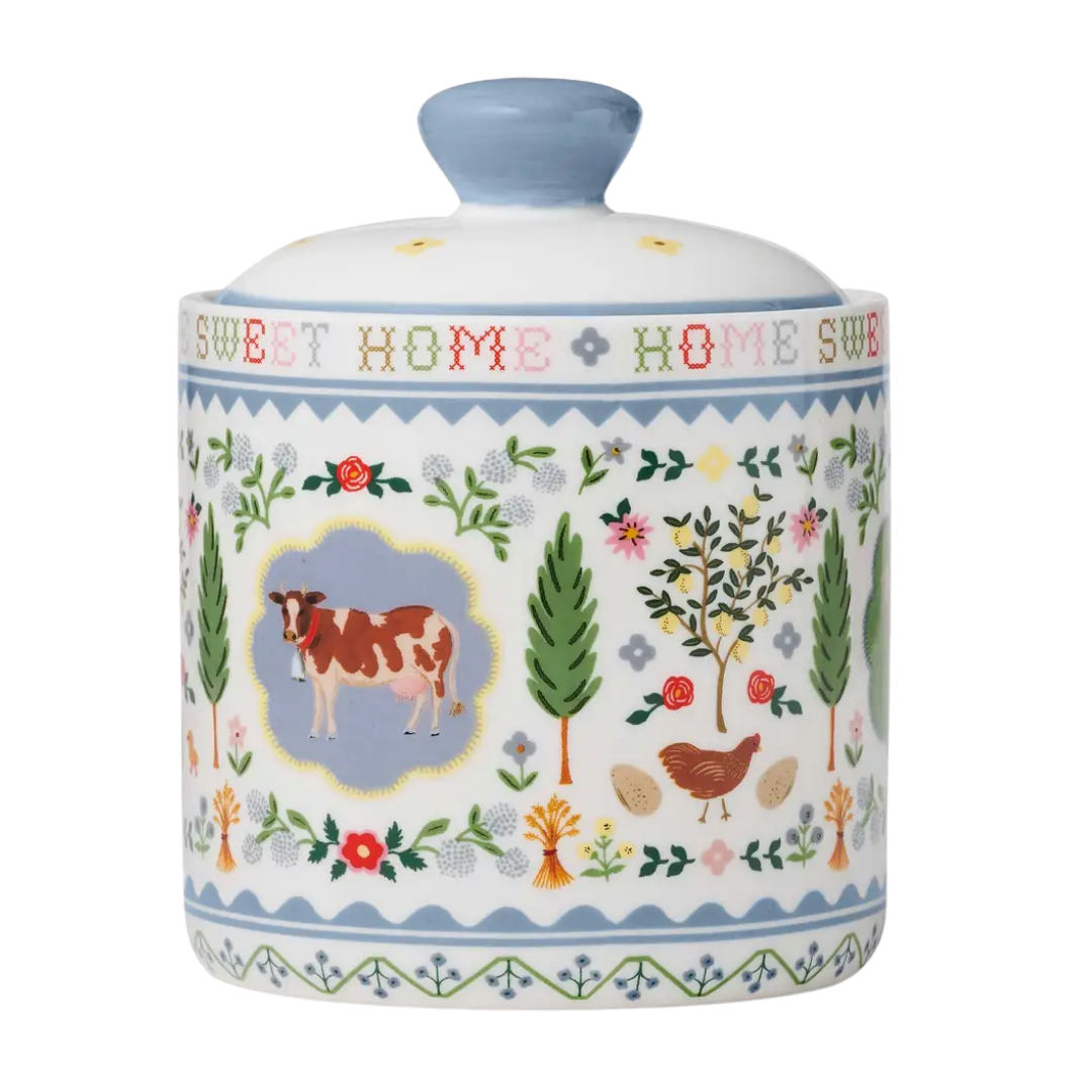 Home Sweet Home Porcelain Canister