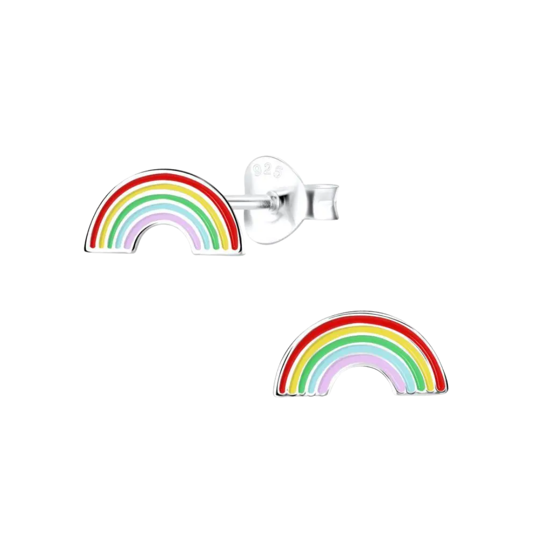 Rainbow Enamel Studs