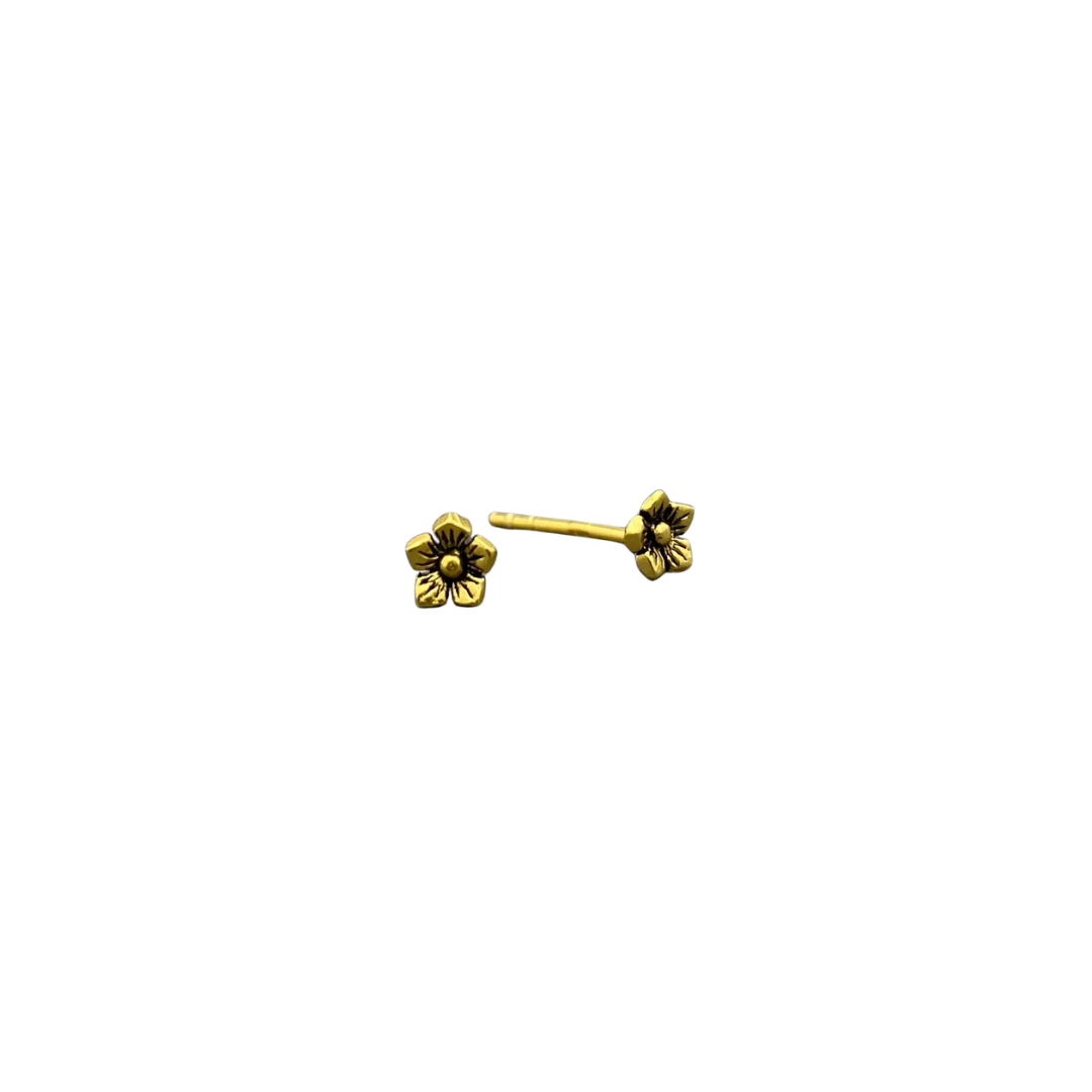 Little Jasmine Flower Studs Vermeil