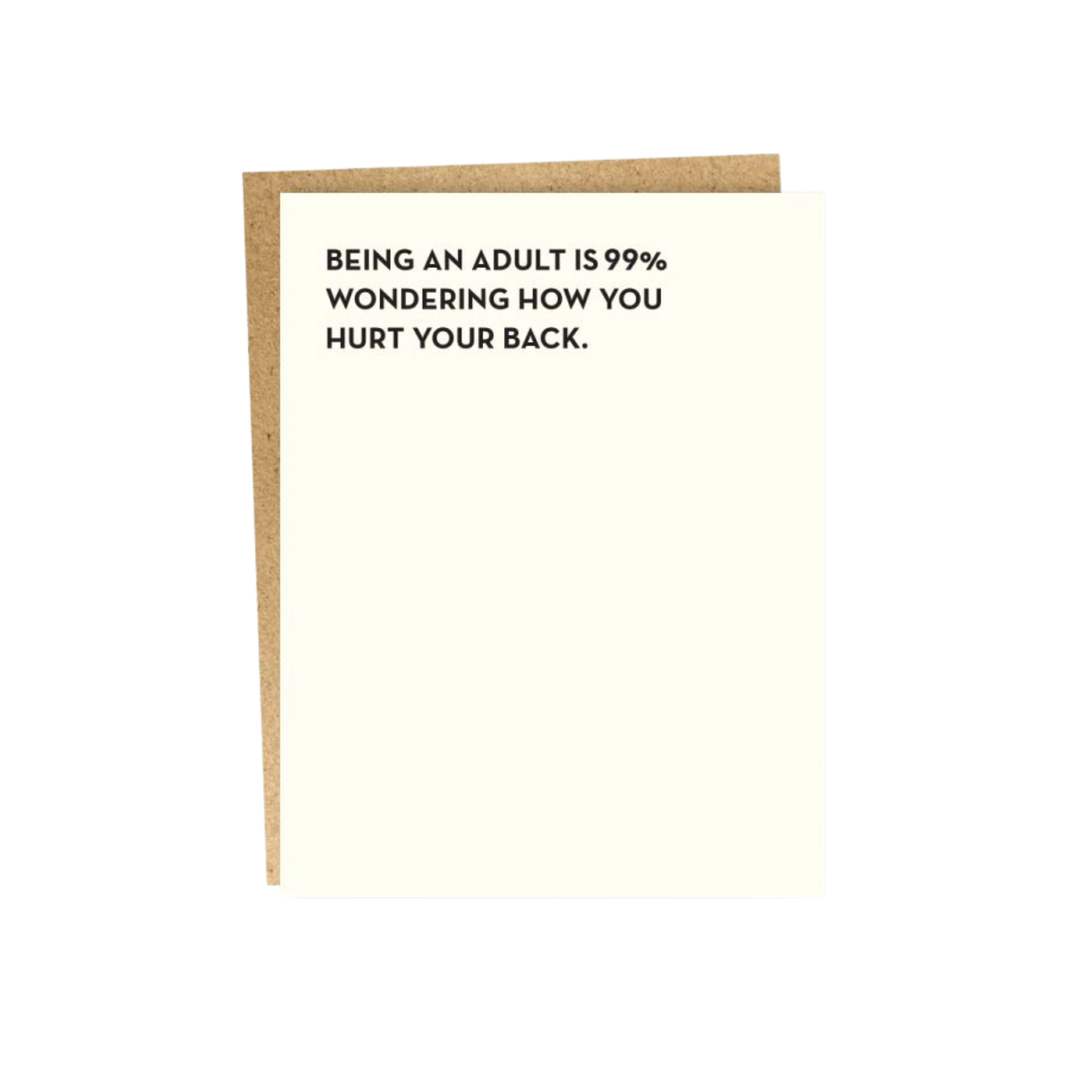 Being an Adult Card