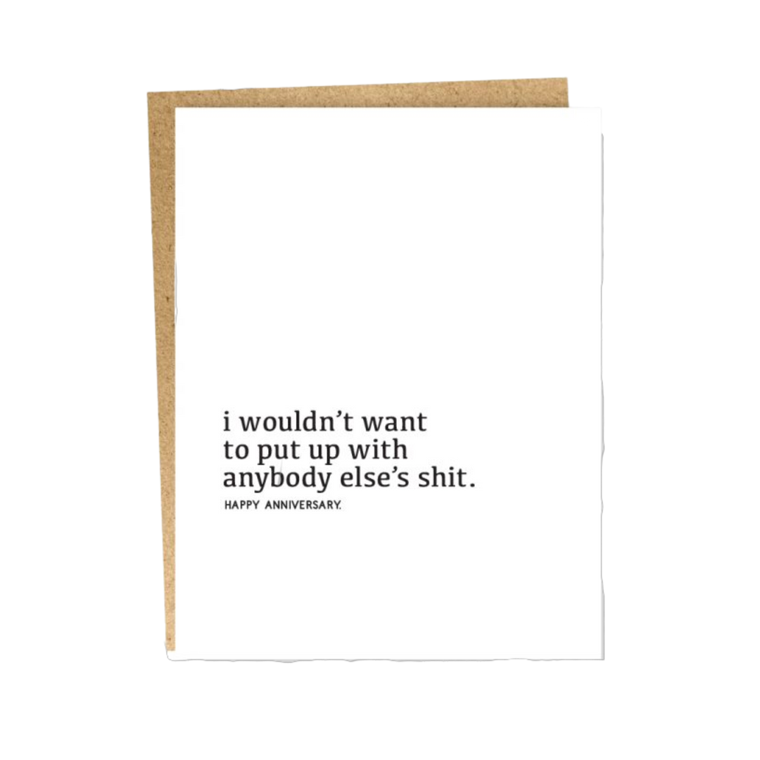 Anybody Else's Shit Card