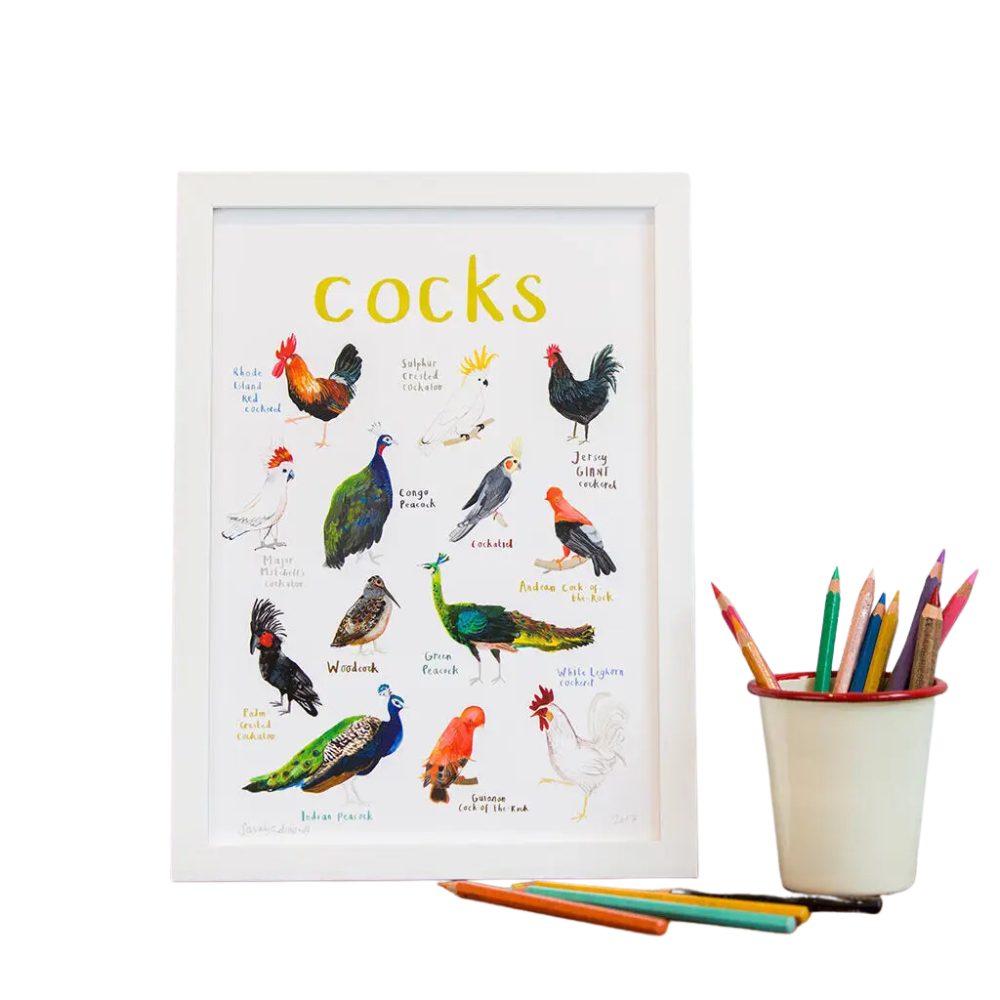 Cocks Art Print