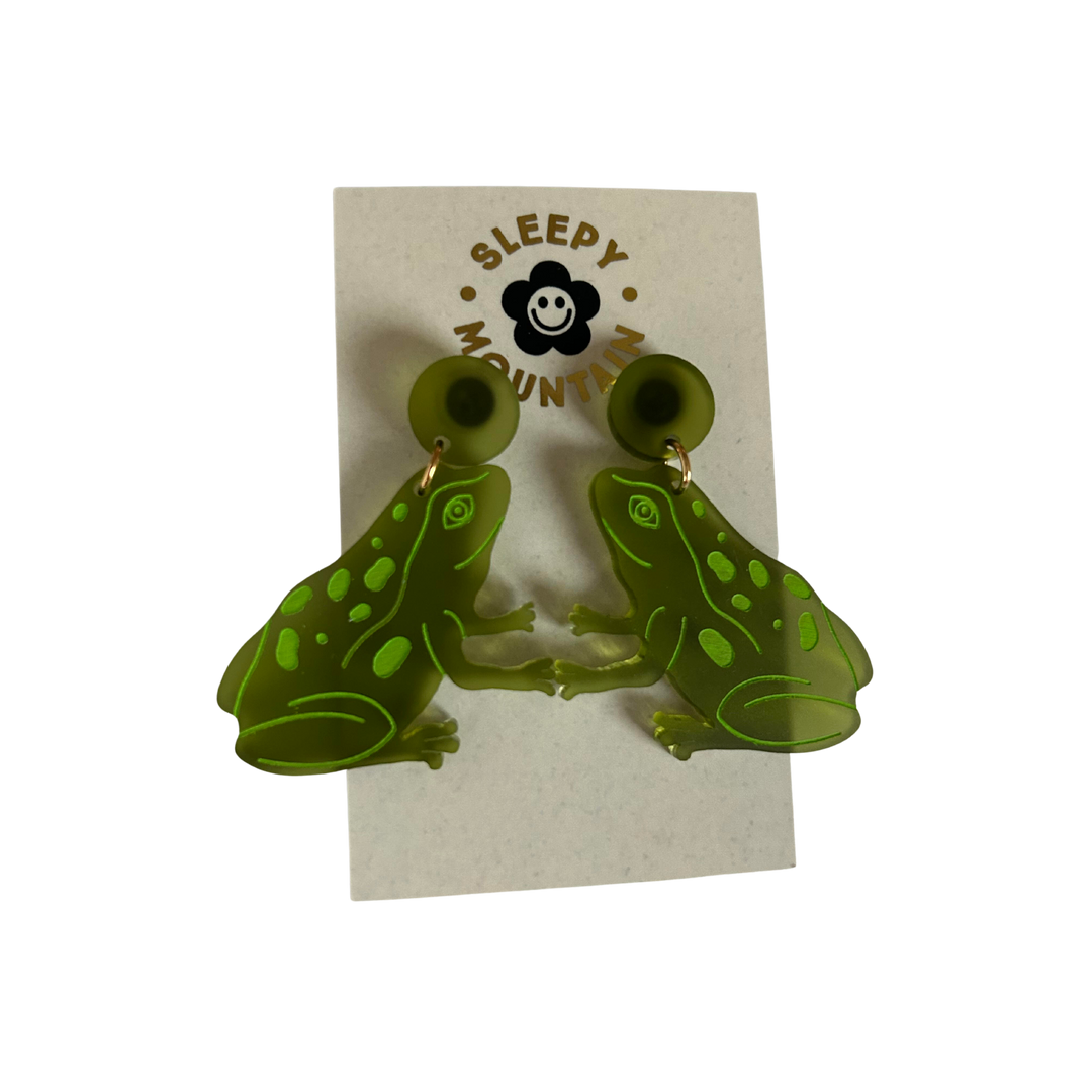 Frog Dangle Earrings