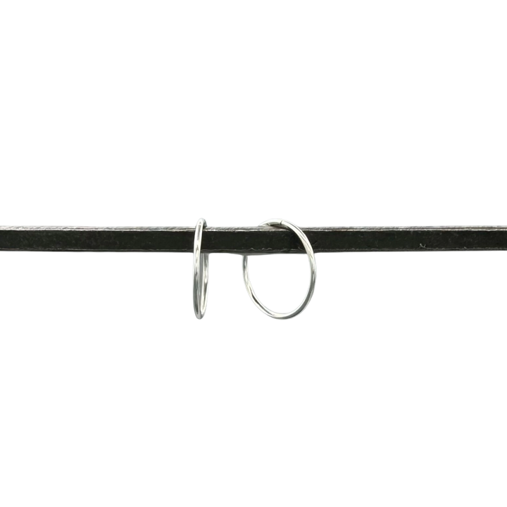 Silver 1mm Sleeper Hoops