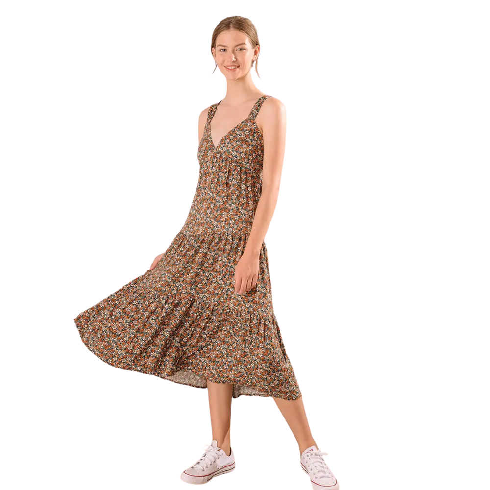 Floral Print Maxi Dress