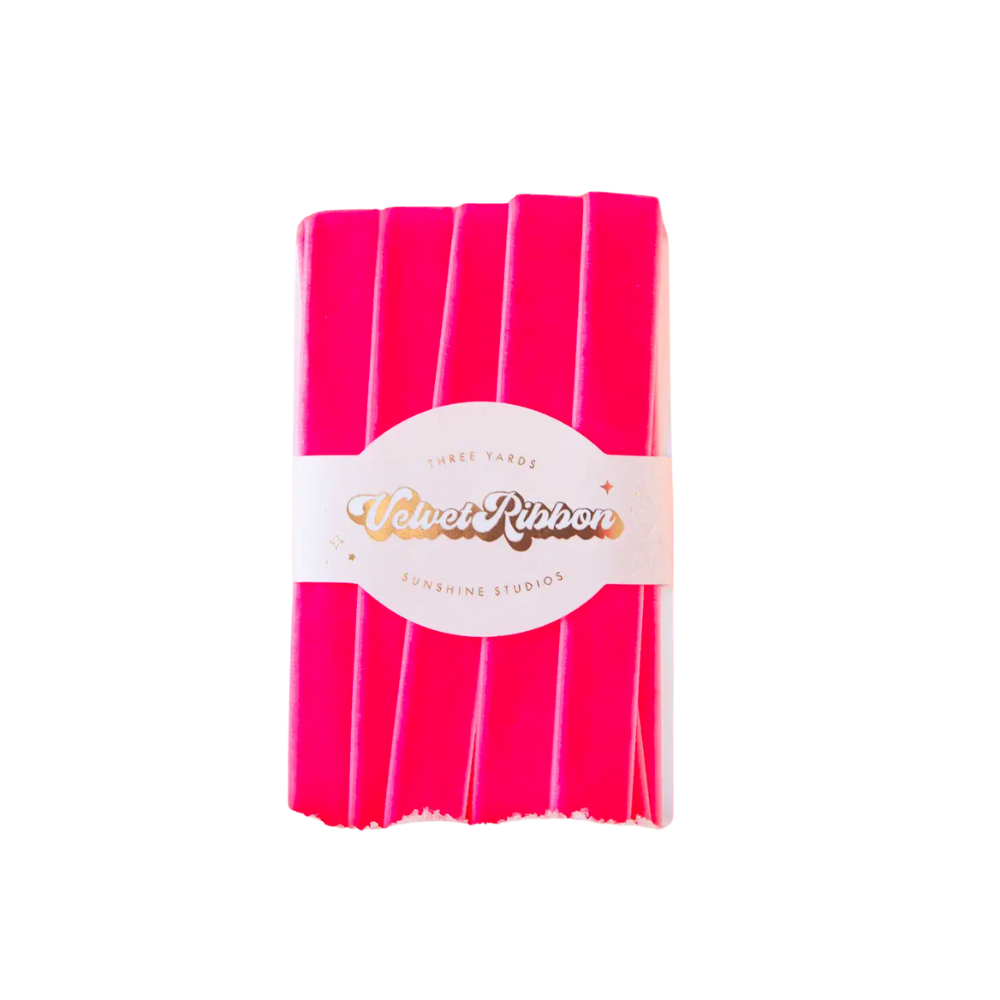 Velvet Ribbon Spool | Pink