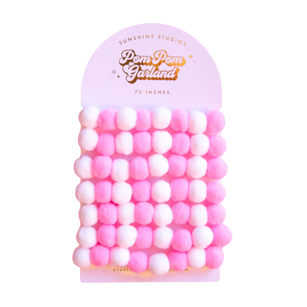 Pom Pom Garland | Baby Pink