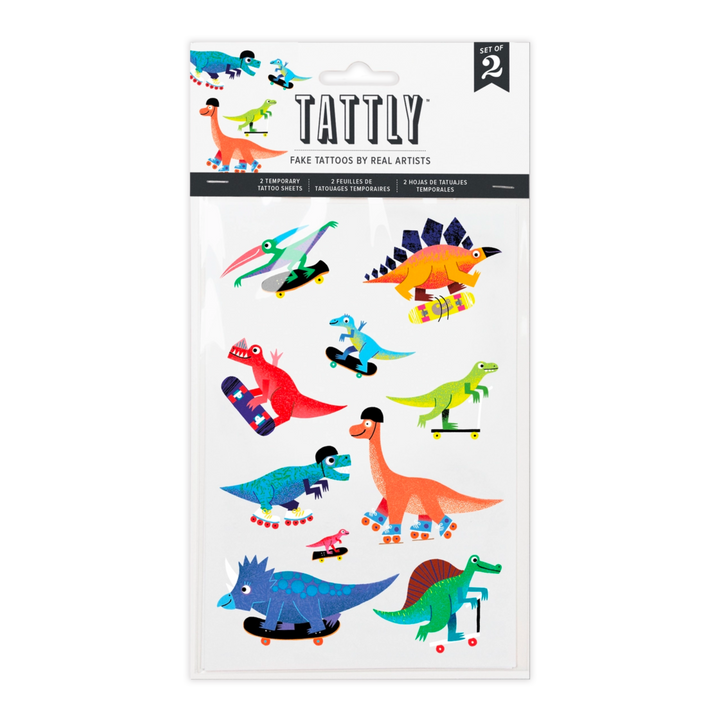 Dino Derby Tattoo Sheet