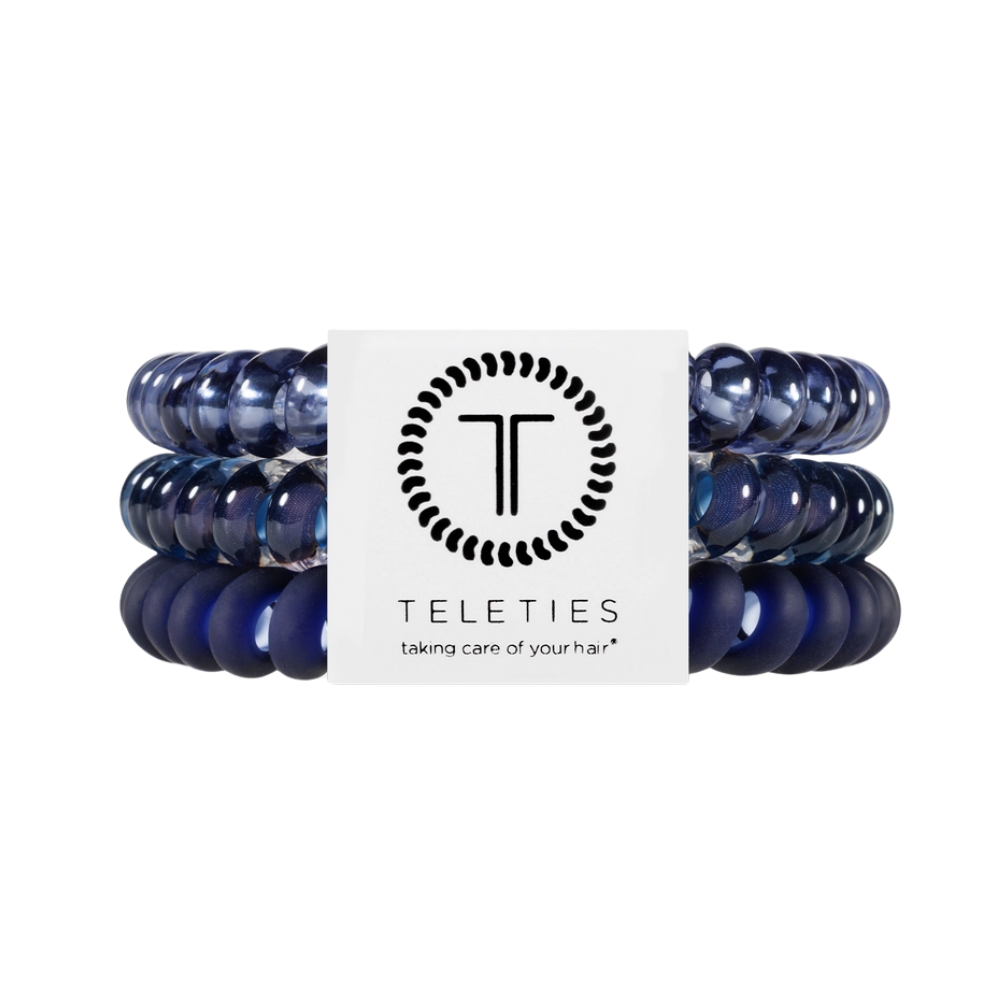 Nightfall Navy Hair Ties - Small (3ct)