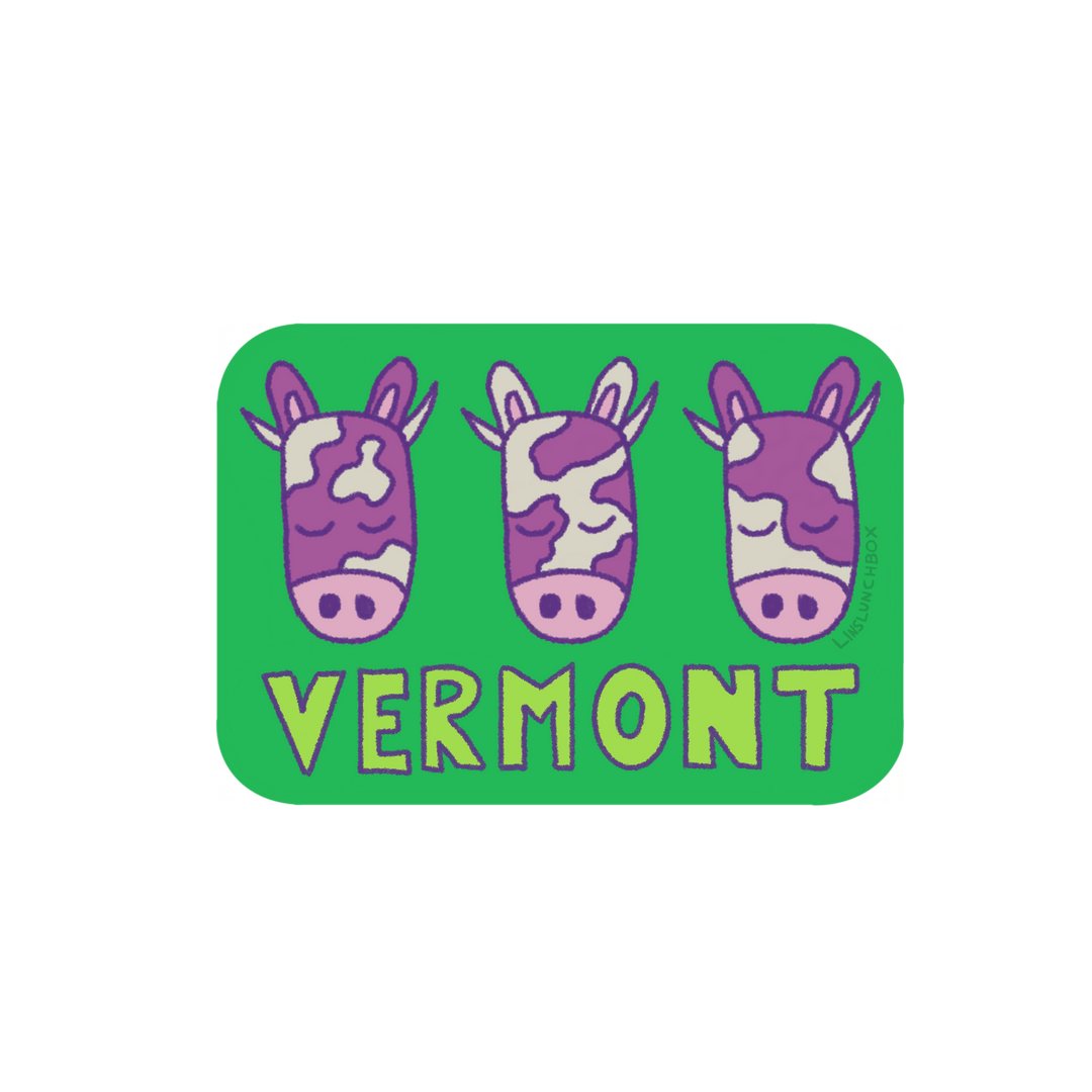 Triple Cows Vermont Sticker