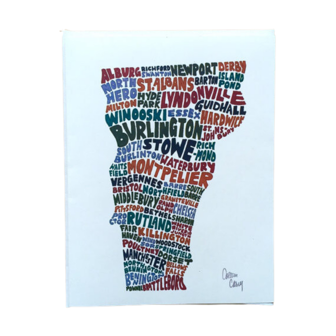 Vermont Towns Greeting Card