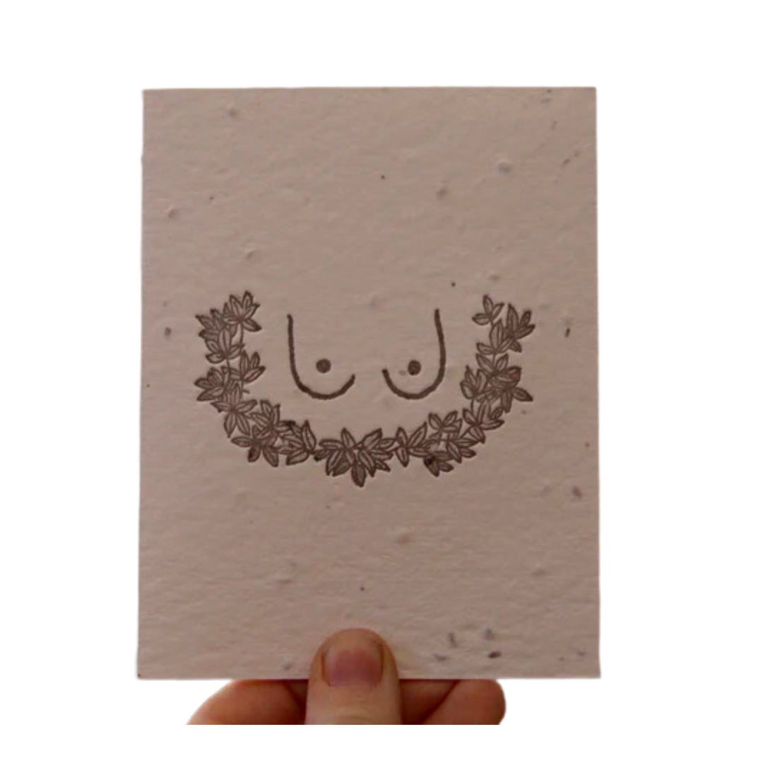 Breast Wreath Plantable Greeting Card