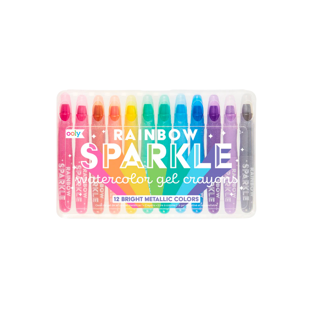 Rainbow Sparkle Metallic Gel Crayons