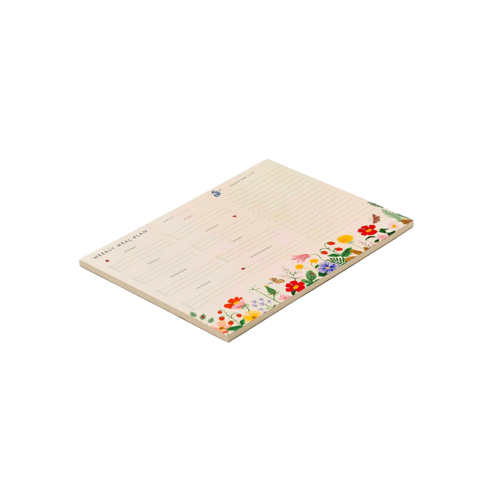 Strawberry Fields Meal Planner Notepad