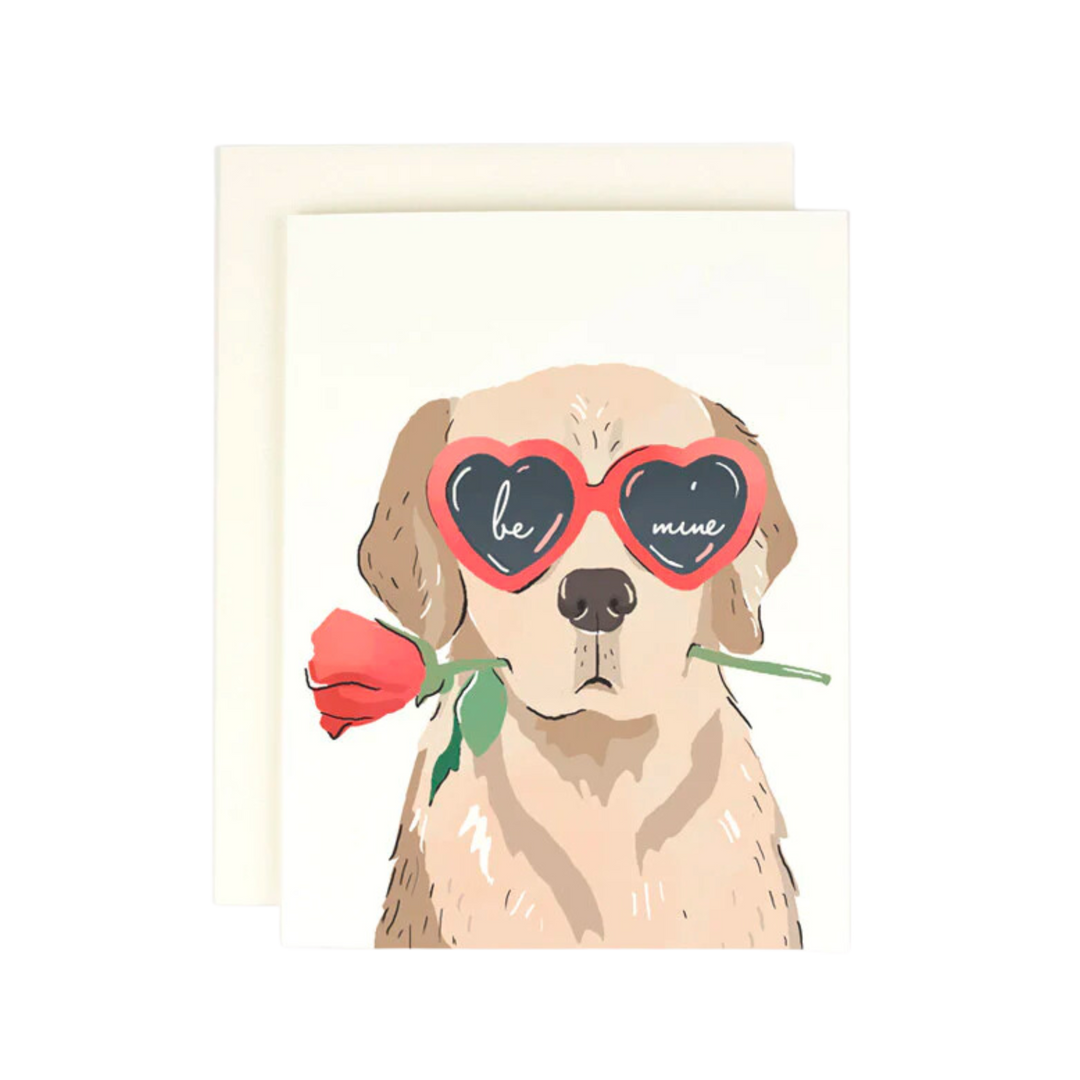 Be Mine Heart Eye Pup Card