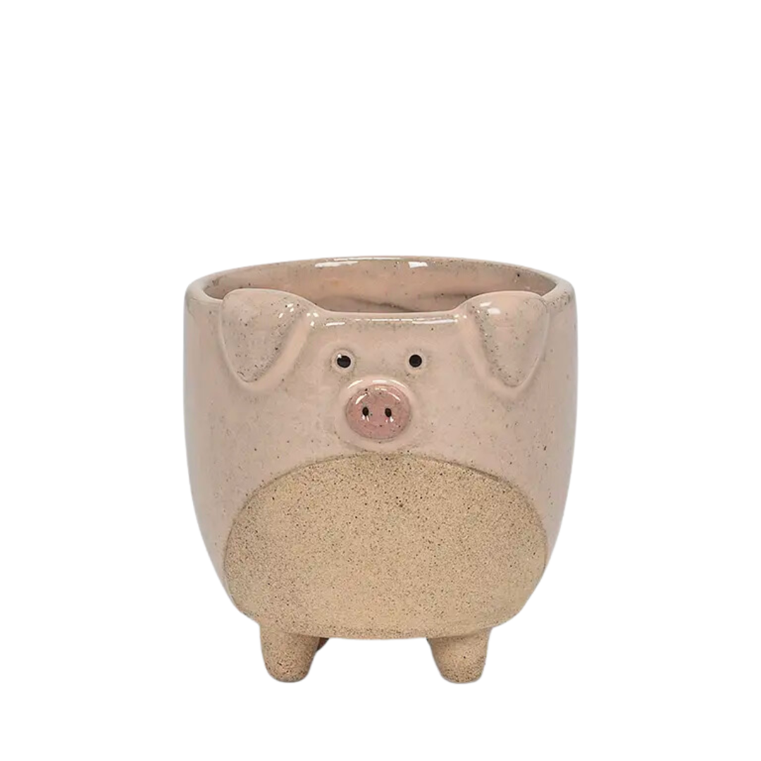 Small Pig on Legs Planter