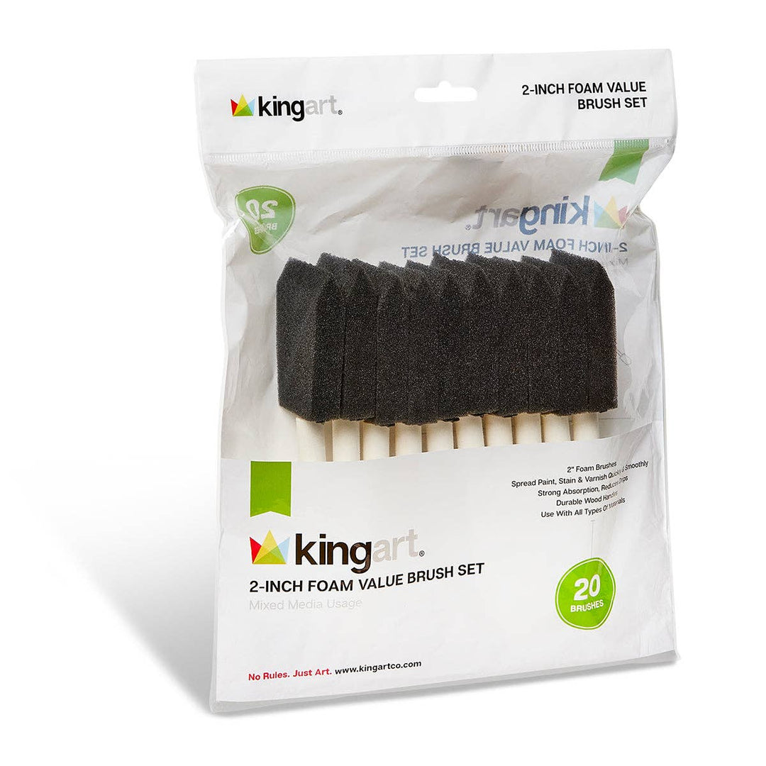 Foam Brushes 2” 20 pc