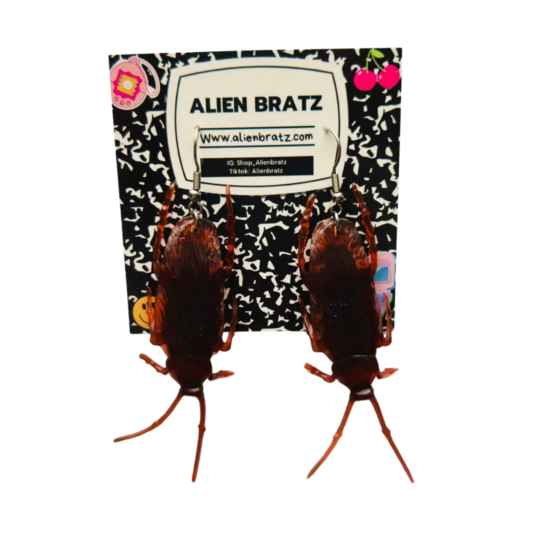 Roach Halloween Earrings
