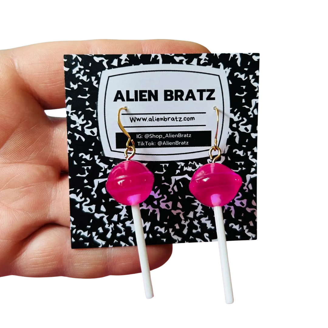 Pink Lollipop Earrings