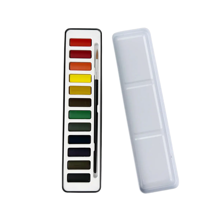 Watercolor Paint Set with Brush