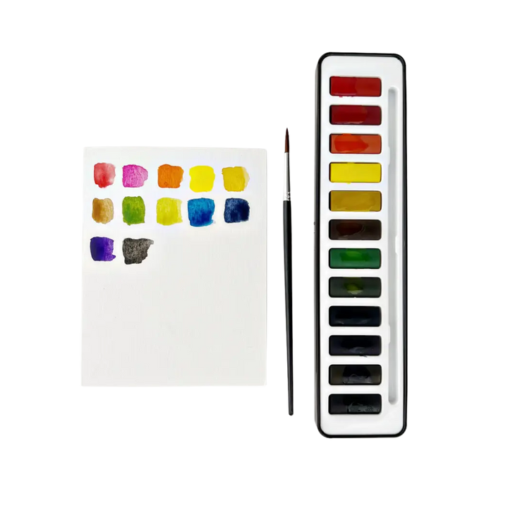 Watercolor Paint Set with Brush
