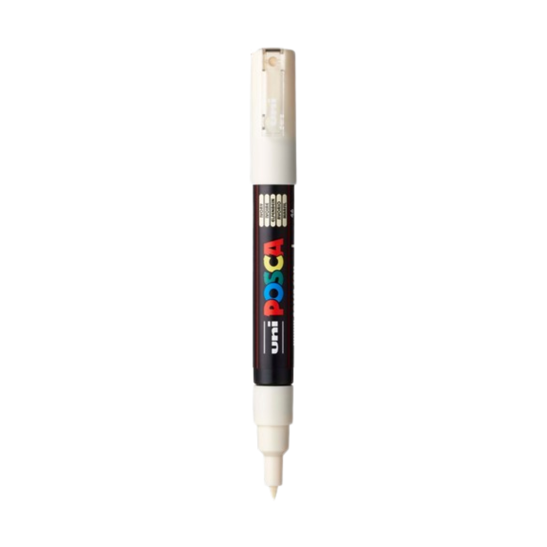 Posca PC-1M Acrylic Paint Marker – Extra-Fine Bullet Tip Ivory