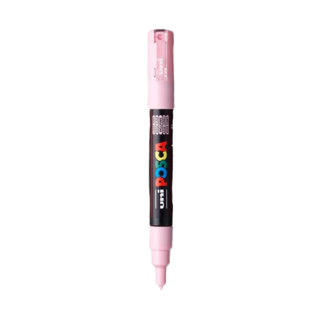 Posca PC-1M Acrylic Paint Marker – Extra-Fine Bullet Tip Light Pink