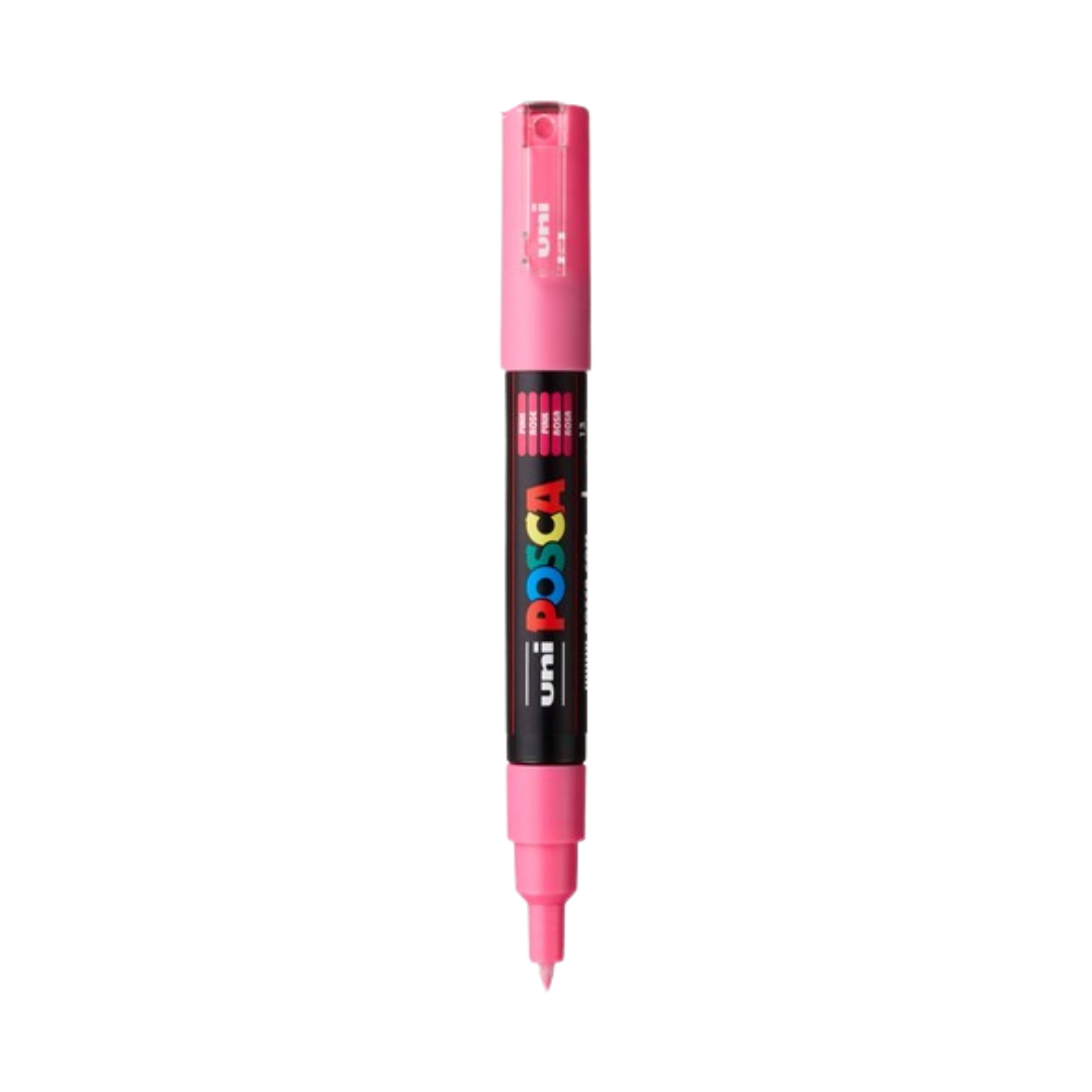 Posca PC-1M Acrylic Paint Marker – Extra-Fine Bullet Tip Pink