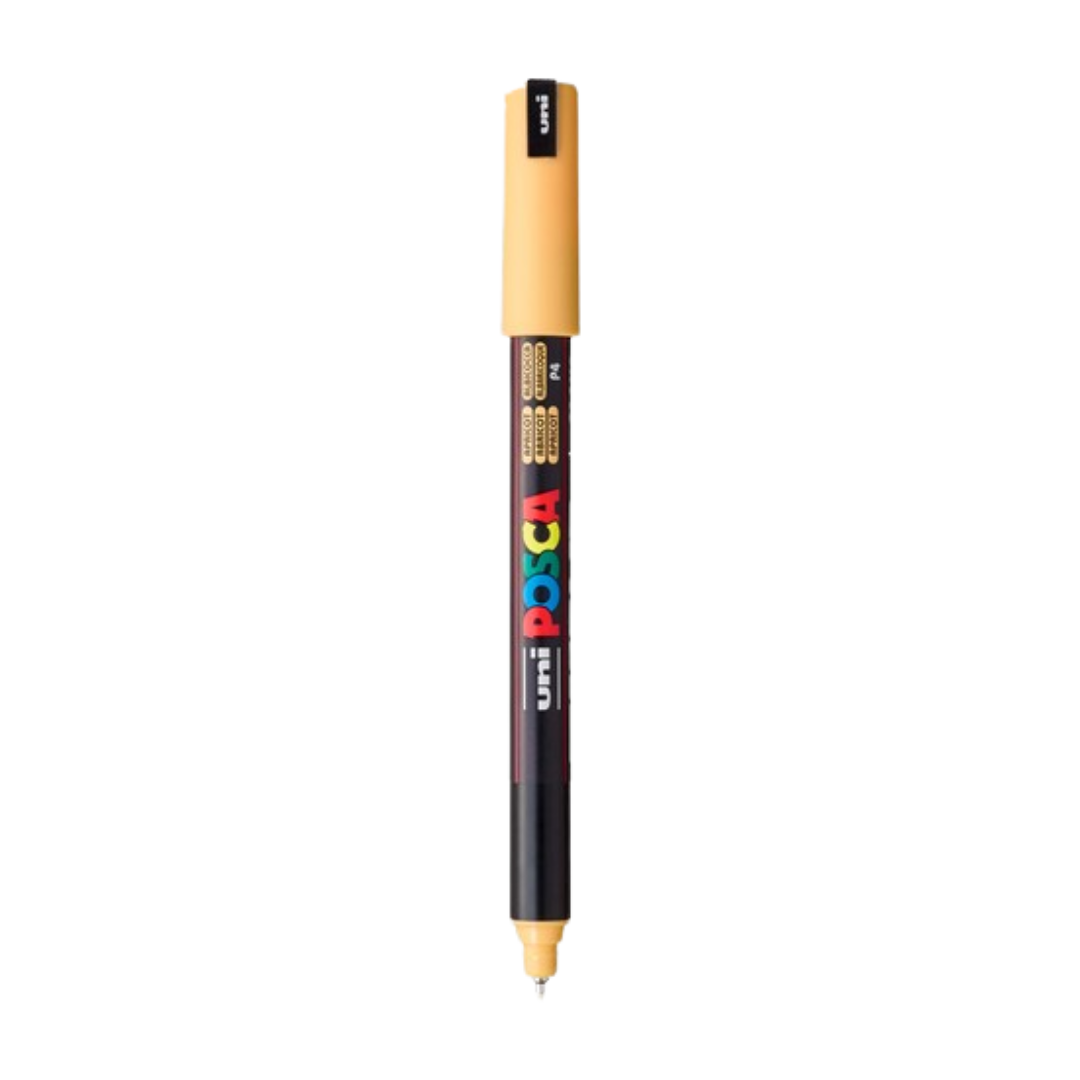 POSCA PC-1MR Acrylic Paint Marker – Extra-Fine Metal Tip Apricot