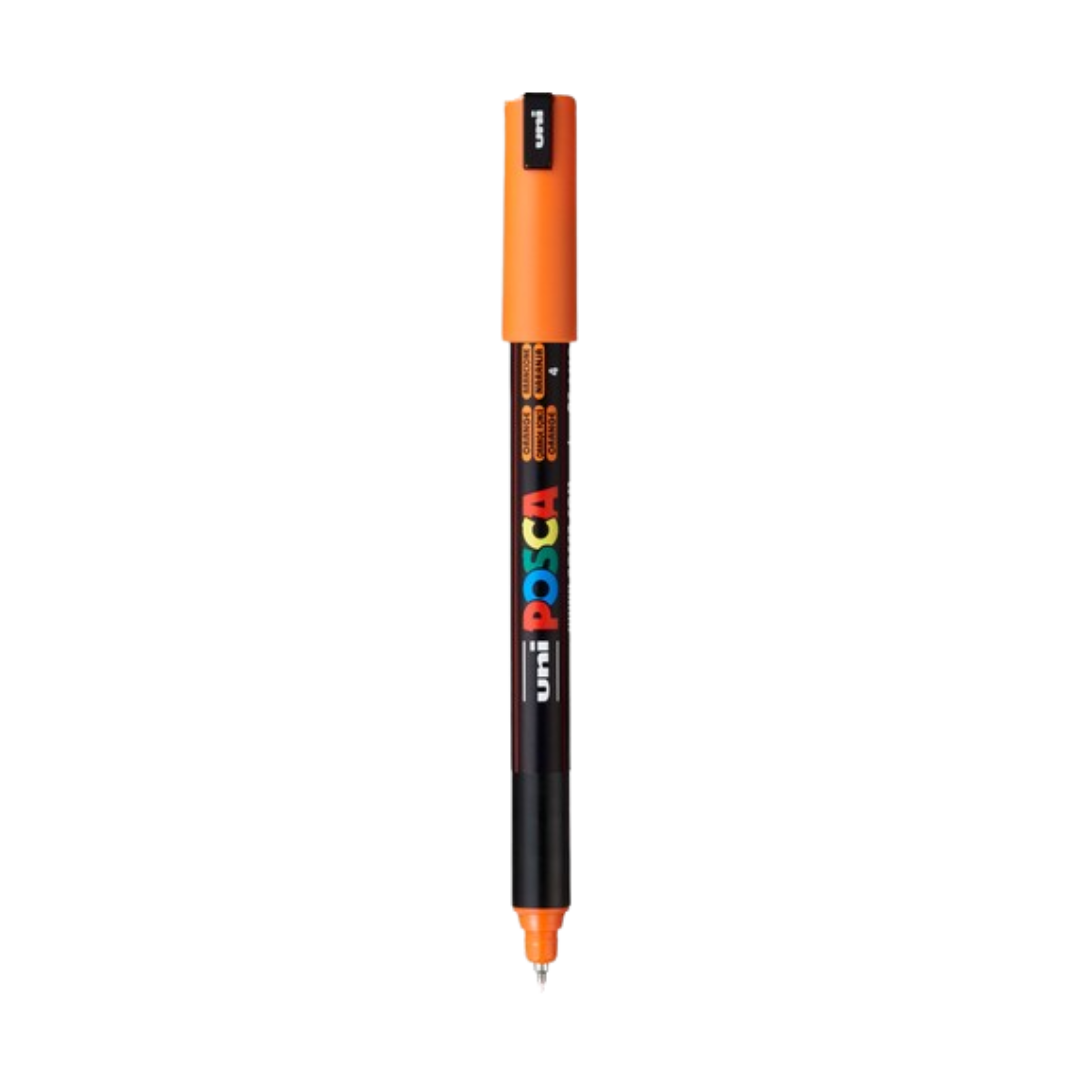 POSCA PC-1MR Acrylic Paint Marker – Extra-Fine Metal Tip Orange
