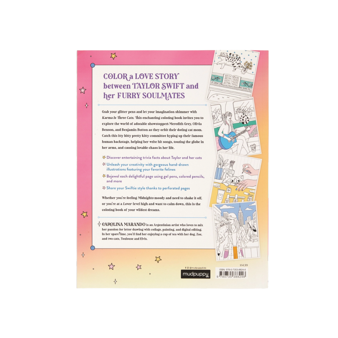 Karma is Three Cats Coloring Book