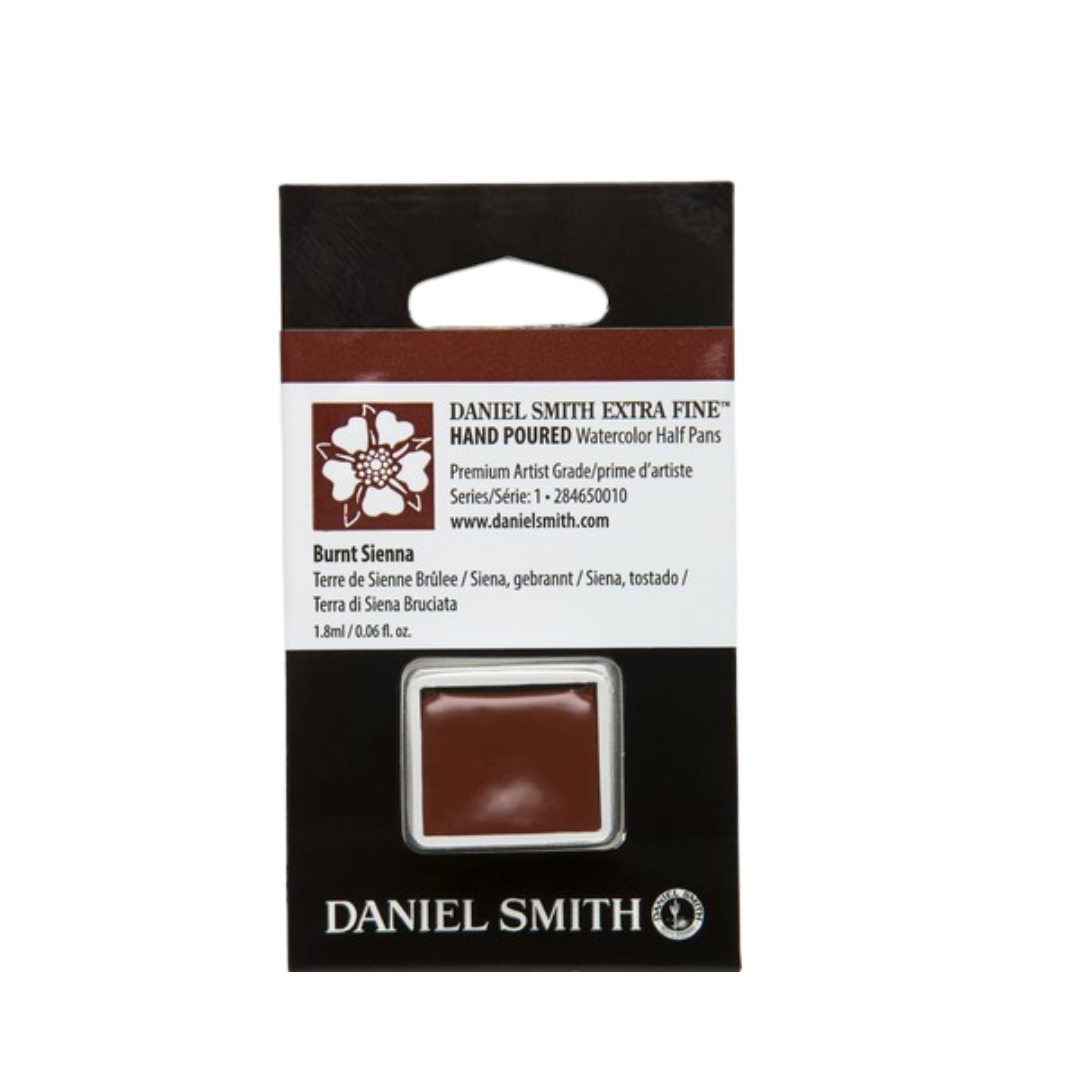 Daniel Smith Hand Poured Watercolor Half Pan — Burnt Sienna