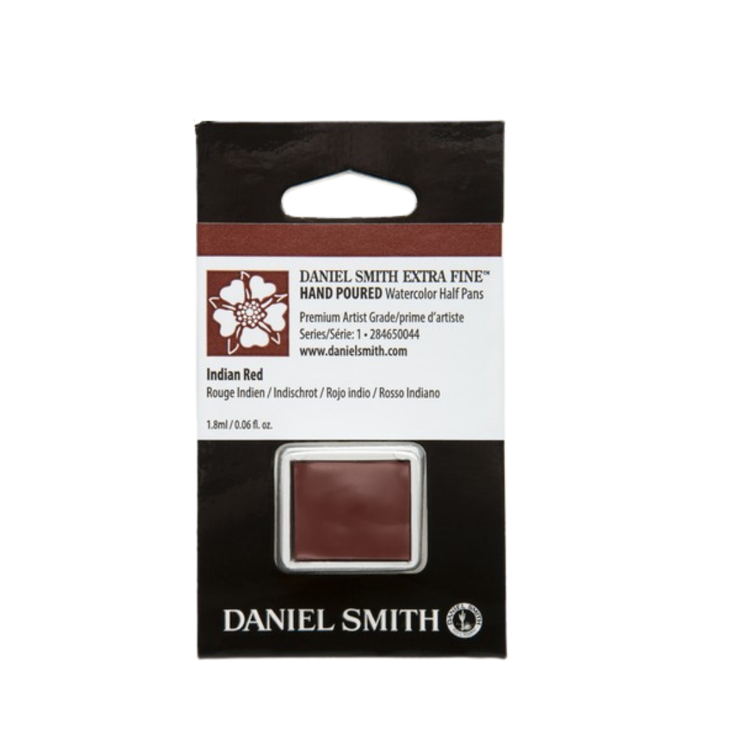 Daniel Smith Hand Poured Watercolor Half Pan — Indian Red