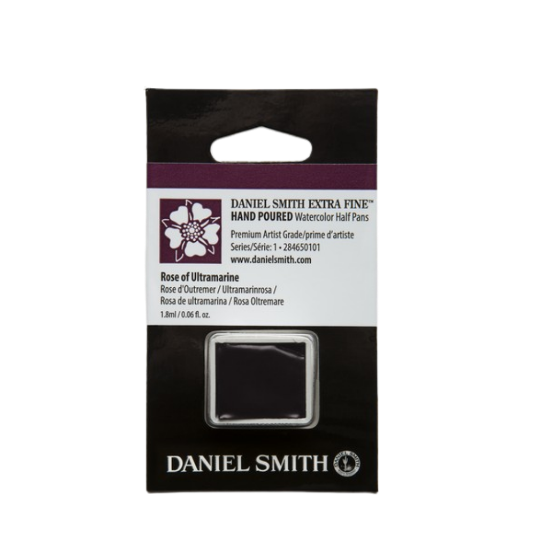 Daniel Smith Hand Poured Watercolor Half Pan — Rose of Ultramarine