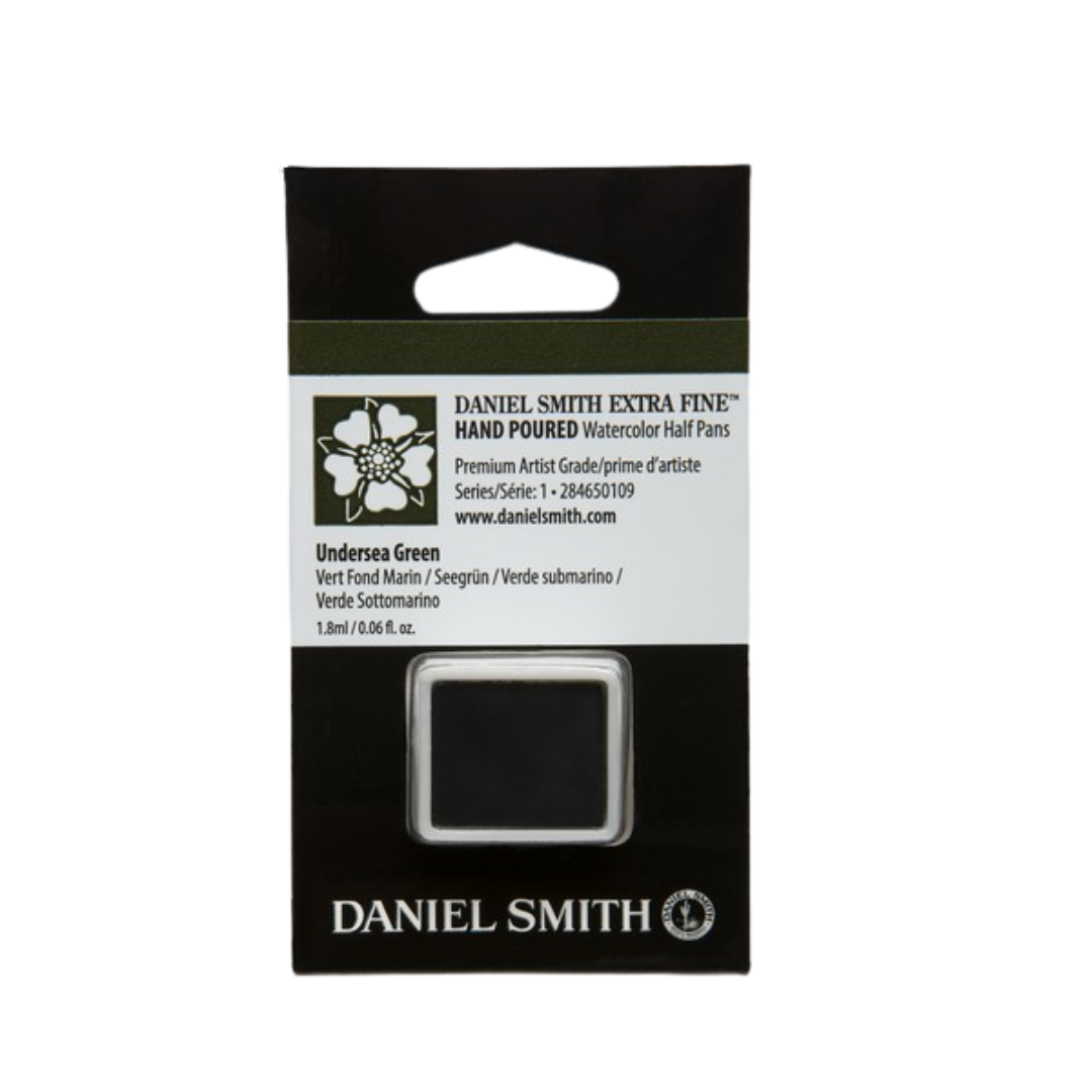Daniel Smith Hand Poured Watercolor Half Pan — Undersea Green