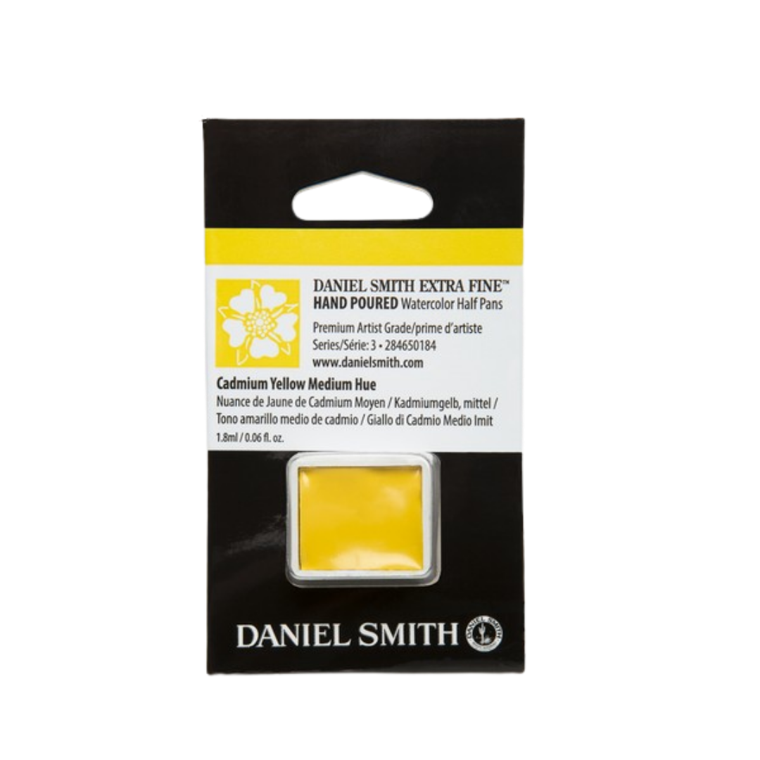 Daniel Smith Hand Poured Watercolor Half Pan — Cadmium Yellow Medium Hue