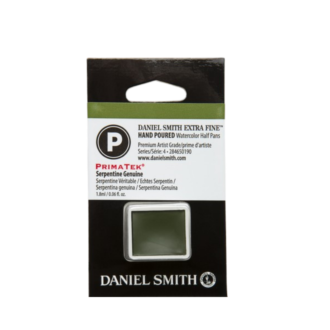 Daniel Smith Hand Poured Watercolor Half Pan — Serpentine Genuine