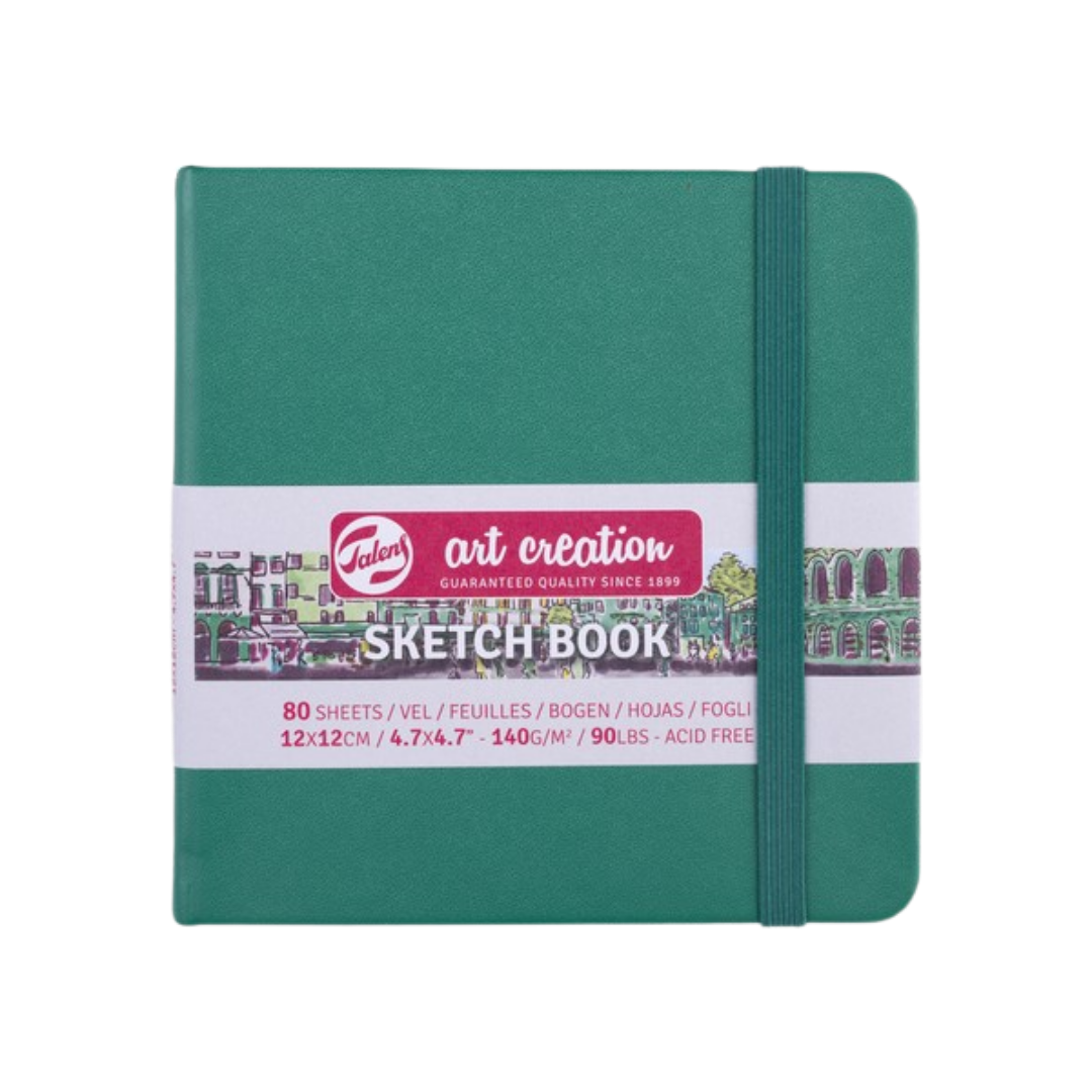 Talens Art Creation Sketchbook — Forest Green, 4.72 x 4.72 in