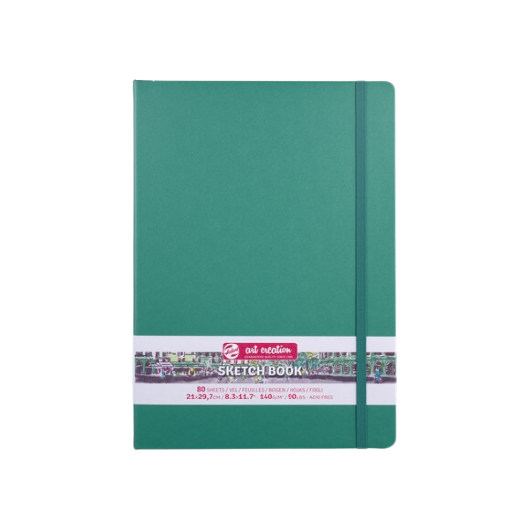 Talens Art Creation Sketchbook —  Forest Green, 8.27 × 11.69 in
