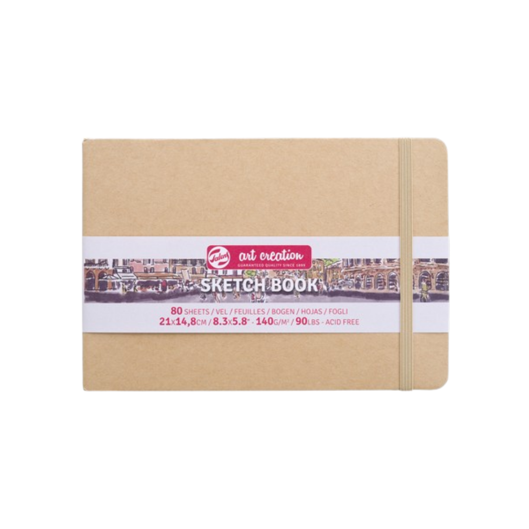 Talens Art Creation Sketchbook — Kraft Paper Cover, 8.27 × 5.83 in