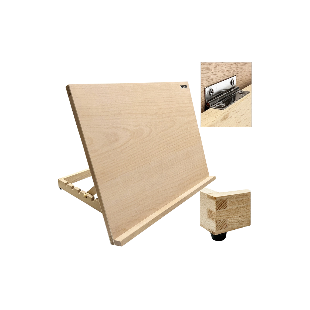 A3 Wooden Tabletop Easel with 5 Adjustable Angles
