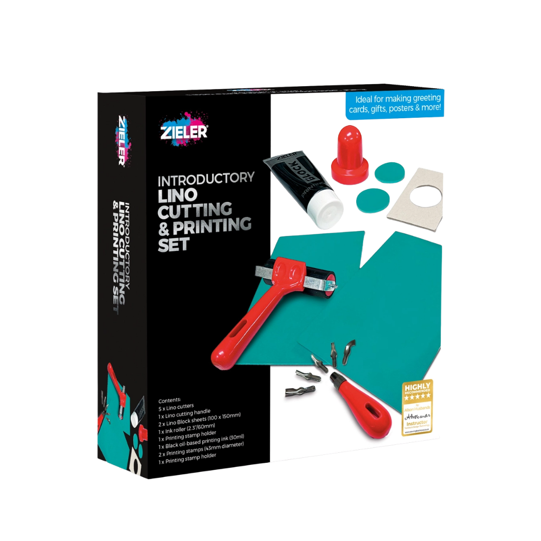 Zieler® Introductory Lino Cutting & Printing Set